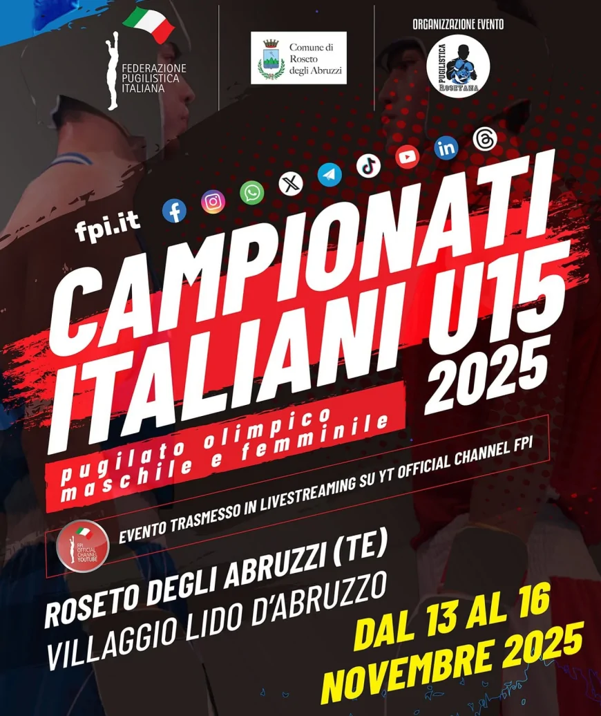 Roseto capitale della boxe giovanile. Al Lido d’Abruzzo i Campionati Italiani Under 15